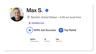 Max's Upwork Profile