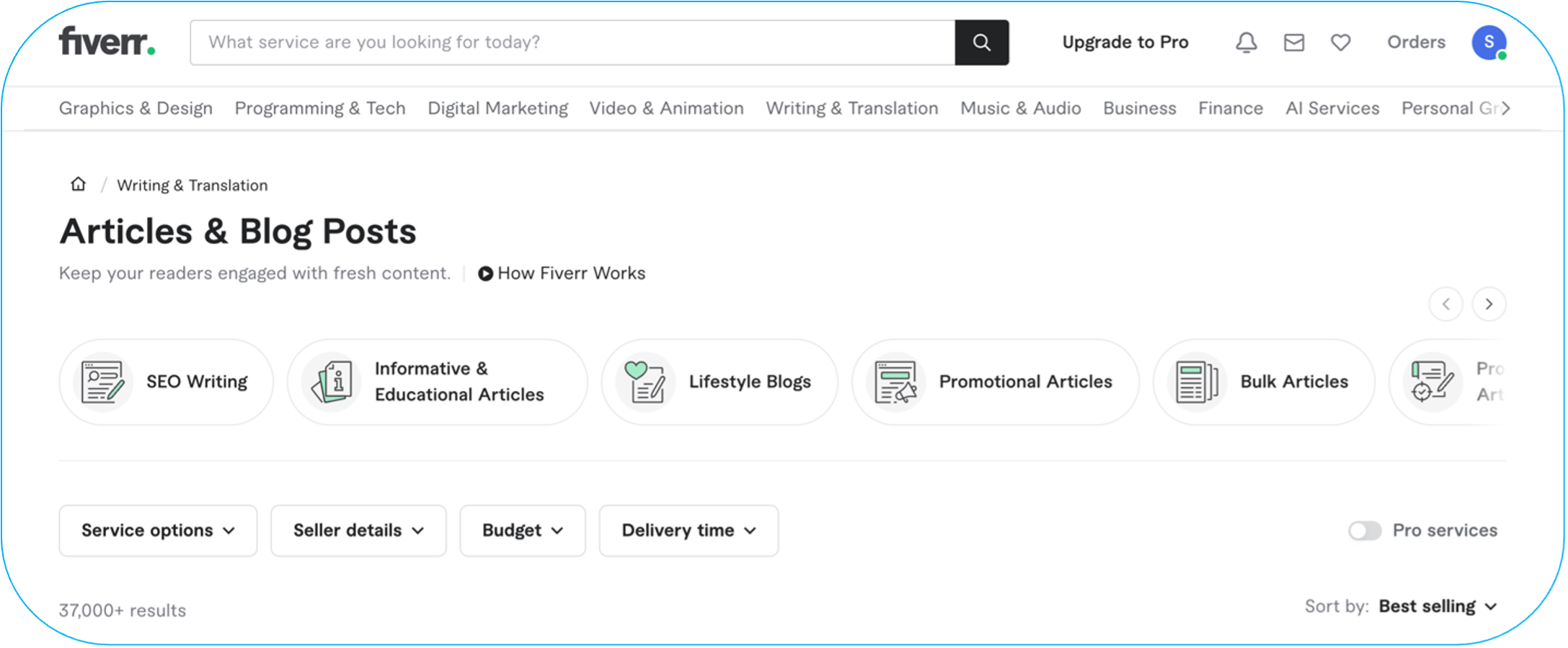Content writing projects